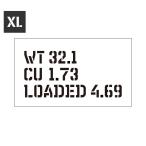  stencil сиденье stencil plate stencil алфавит american милитари DIY Quick stencil размер XL WT 32.1 гильза 