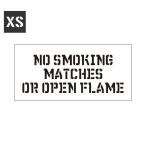 ステンシルシート ステンシルプレート ステンシル アルファベット アメリカン ミリタリー DIY クイックステンシル サイズXS NO SMOKING 火気厳禁
