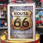 アメリカンインテリアプレート ルート66(ROUTE66) FEEL THE FREEDOM B サイズM＿SP-Z5349-FEE