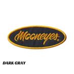 ショッピングカーリーコレクション ムーンアイズ ワッペン アイロン おしゃれ アメリカン かっこいい アメカジ カスタム ジャケット トートバッグ オーバル ダークグレー