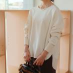 Dignite collier (ディニテ・コリエ)　 パウダリーツイル　リブカフス　Tブラウス