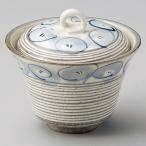 粉引削りゴス絵蓋物（４個セット）