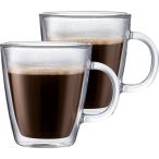 bodum ボダム ビストロ 10604-10 ダブルウォールマグ 0.3L クリア 2個入り 日本正規品