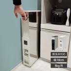ライスストッカー 米びつ 幅10cm 5kg用 無洗米OK スリムライスディスペンサー6kg ステンレス ブラウン/ホワイト ジャパンサミック RE-200-A RE-230-6BW