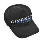 ジバンシー 帽子 GIVENCHY CAPS SILVER AND BLUE BPZ003 CAPS SILVER AND BLUE GIVENCHY PARIS ON NYLON 1 BLACK P06V ナイロン  比較対照価格46,200 円