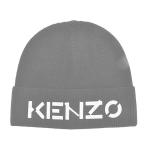 ケンゾー 帽子 KENZO  PRINTED KENZO BEANIE 99 BLACK  100% WOOL   比較対照価格15,400 円