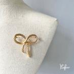 ツイストゴールドリボン のブローチ リボン アンティーク 風 コサージュ 入園式 入学式 卒業式 七五三 結婚式