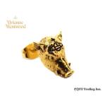 ヴィヴィアンウエストウッドVivienne Westwood ピアスKonstantin boar Single Stud 猪モチーフ ORB シングルピアス (GO) １個売りです