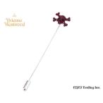 Yahoo! Yahoo!ショッピング(ヤフー ショッピング)ヴィヴィアンウエストウッドVivienne Westwood 髑髏モチーフ ネクタイ ラペルピン　Skull and Crossbones Lapel Pin  （BORDEAUX/SV）