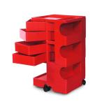 ボビーワゴン レッド ３段４トレイ BOBY WAGON RED B-LINE ビーライン ジョエ・コロンボ 多機能ワゴン ベッドサイドテーブル 正規輸入品