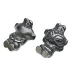 ショッピング南部鉄瓶 南部鉄器　鉄分補給　南部鉄偶ツインズ［腹筋＆背筋］