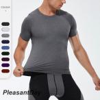 ショッピング加圧シャツ 加圧シャツ メンズ 着圧 コンプレッション 半袖 コンプレッションウェア スポーツ フィットネス トレーニングウェア