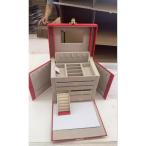 ジュエリーボックス 4段式 収納 大容量 鏡付き アクセサリーボックス ジュエリーケース 指輪 ピアス 時計 整理整頓 誕生日 プレゼント 母の日