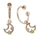 イヤーカフレディース星月フープイヤ...