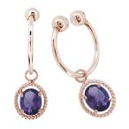 ノンホールピアスフープピアスホワイ...