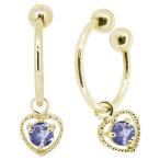 ハートイヤリングk18ノンホールピ...