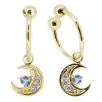 揺れるノンホールピアスフープイヤリ...