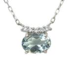 プラチナペンダント大粒アクアマリン...
