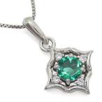 エメラルドメンズネックレスK18エ...