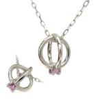 ピンクトルマリンネックレスベビーリ...