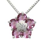 ピンクトルマリンネックレスプラチナ...