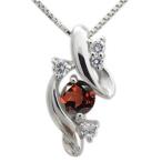 ガーネットネックレスプラチナネック...