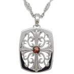 ガーネットネックレスプラチナクロス...