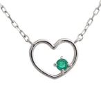 プラチナオープンハートネックレスエ...