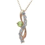 Yahoo! Yahoo!ショッピング(ヤフー ショッピング)メモリアル ペリドット ネックレス 結婚10周年 ペンダント K10