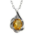 ネックレス花フラワーシトリンレディ...