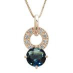 Yahoo! Yahoo!ショッピング(ヤフー ショッピング)K10 ネックレス 結婚10周年 ペンダント メモリアル ロンドンブルートパーズ