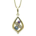 Yahoo! Yahoo!ショッピング(ヤフー ショッピング)アクアマリンサンタマリア レディースネックレス 雫  ペンダント 10金