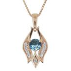 Yahoo! Yahoo!ショッピング(ヤフー ショッピング)ブルートパーズ ネックレス 天然石 エレガント 大人 ペンダント 10金 妻 嫁 彼女