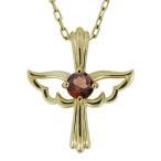 レディースネックレス羽根フェザーガ...