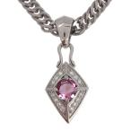 ネックレスシルバーメンズピンクトル...