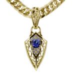 ネックレスメンズ喜平10k誕生石9...