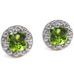 ペリドットピアスK18ペリドットピ...