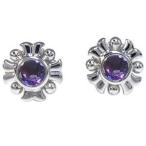 Yahoo! Yahoo!ショッピング(ヤフー ショッピング)プラチナ ピアス クロス 一粒 アメジストピアス クリスマス ポイント消化