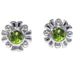 ペリドットピアス一粒ペリドットピアス