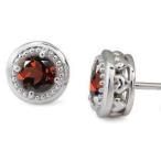 Yahoo! Yahoo!ショッピング(ヤフー ショッピング)ガーネット ミル打ち メンズピアス  K18 ガーネットメンズピアス ハート