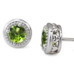 Yahoo! Yahoo!ショッピング(ヤフー ショッピング)ペリドット ミル打ち ピアス K18 ペリドットピアス ハート