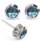 Yahoo! Yahoo!ショッピング(ヤフー ショッピング)ブルートパーズ メンズピアス  K18 大粒 ブルートパーズメンズピアス クロス