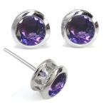 Yahoo! Yahoo!ショッピング(ヤフー ショッピング)アメジスト ピアス  K18 大粒 アメジストピアス クロス