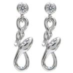 Yahoo! Yahoo!ショッピング(ヤフー ショッピング)ヘビ ピアス へび K18 ダイヤモンド ピアス