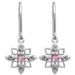 プラチナピンクトルマリンピアス星フ...