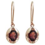 Yahoo! Yahoo!ショッピング(ヤフー ショッピング)ガーネット オーバル ピアス 一粒 K18 シンプルピアス