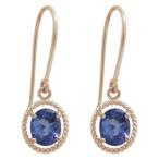 タンザナイトピアスオーバルK10シ...