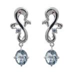 Yahoo! Yahoo!ショッピング(ヤフー ショッピング)誕生石 アクアマリンピアス プラチナ アラベスク  ピアス クリスマス ポイント消化