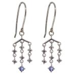 Yahoo! Yahoo!ショッピング(ヤフー ショッピング)シャンデリアモチーフ タンザナイト フックピアス レディース プラチナ クリスマス ポイント消化