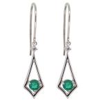 Yahoo! Yahoo!ショッピング(ヤフー ショッピング)レディースピアス エメラルド シンプル フックピアス プラチナ クリスマス ポイント消化